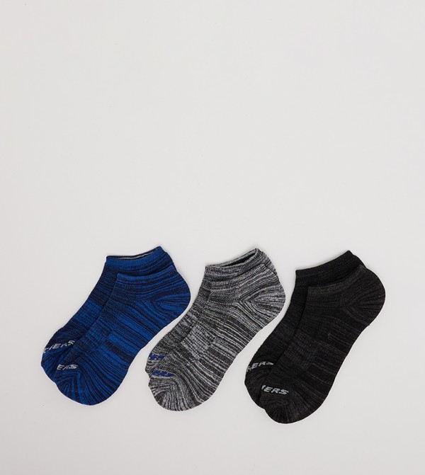 Skechers Socks - Black No Show Socks