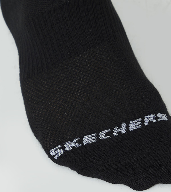 سكيتشرز  جوارب للكاحل  - أسود جوارب مختفية-هيدين جوارب