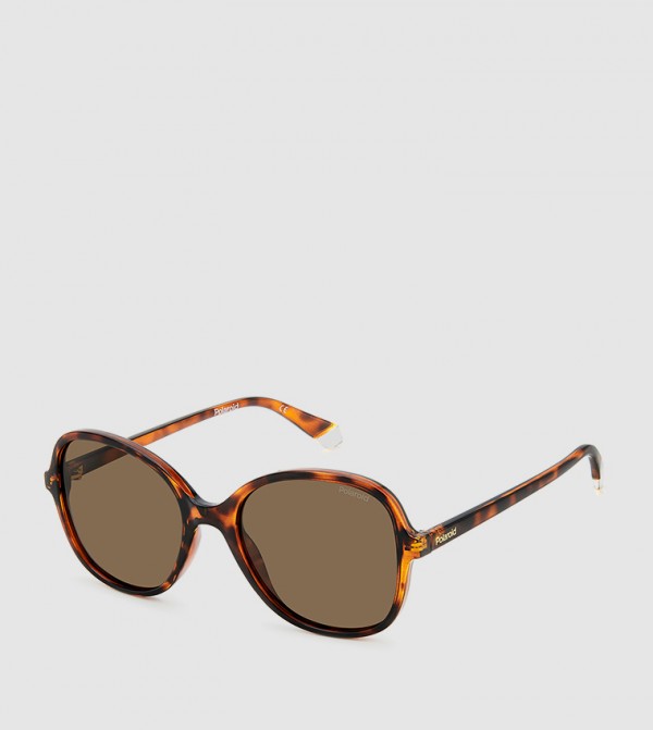 Polaroid Polaroid - Brown Round Sunglasses