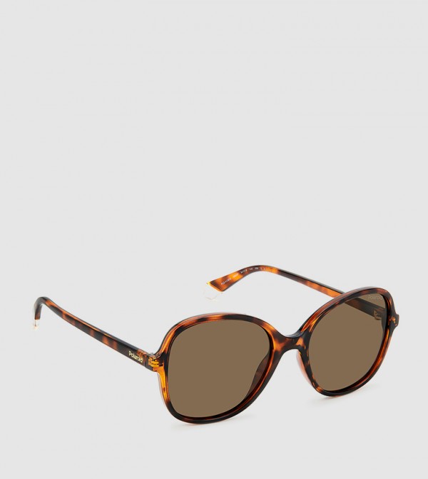 Polaroid Polaroid - Brown Round Sunglasses