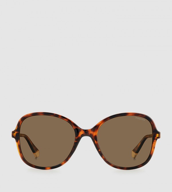 Polaroid Polaroid - Brown Round Sunglasses