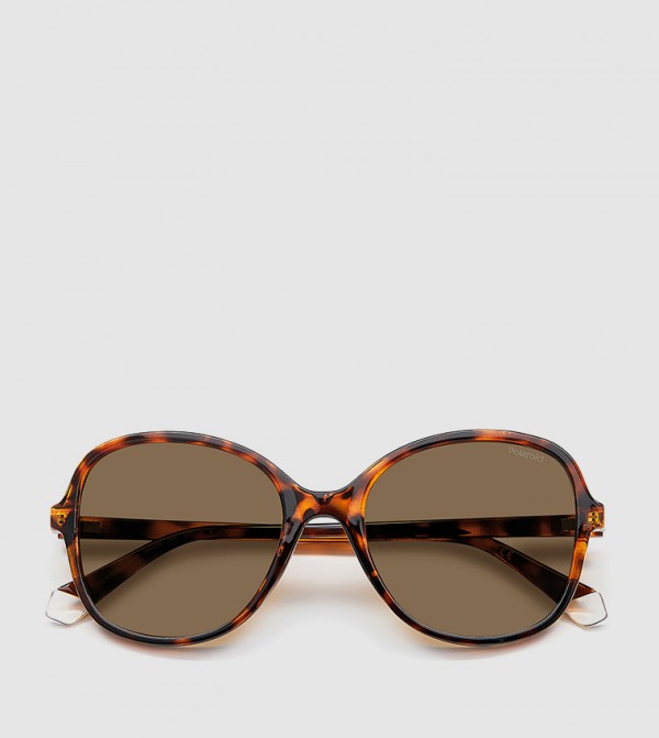 Polaroid Polaroid - Brown Round Sunglasses