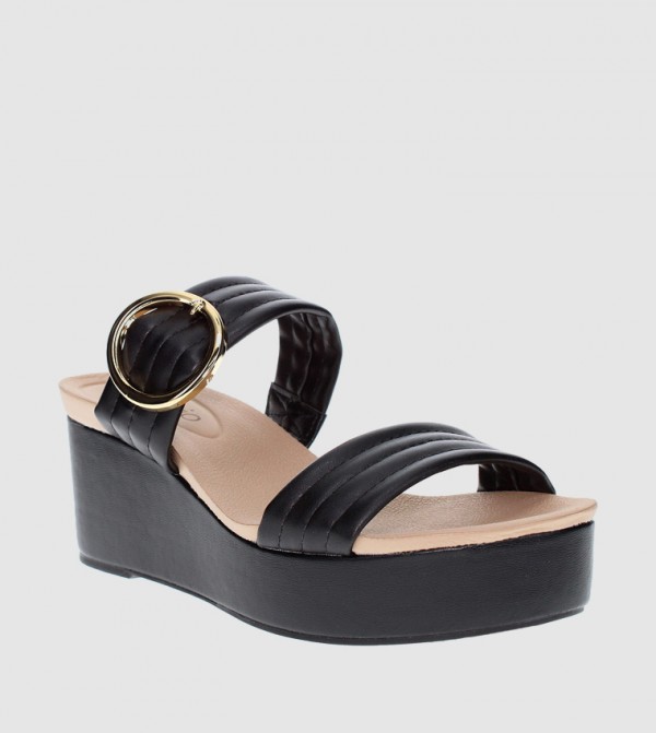 Beira Rio Beira Rio - Black Wedge Sandals