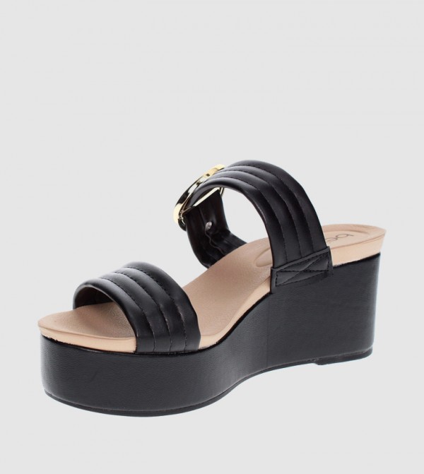Beira Rio Beira Rio - Black Wedge Sandals