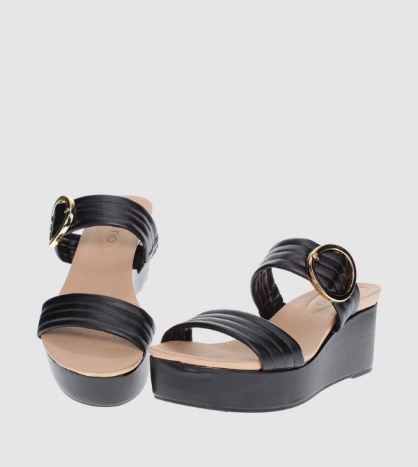 Beira Rio Beira Rio - Black Wedge Sandals