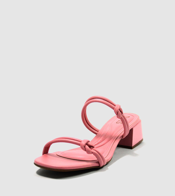 Dots Dots - Pink Block Heels