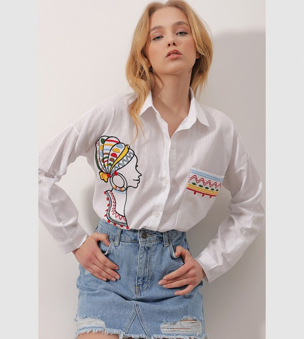 Trend Alaçatı Stili Trend Alaçatı Stili - White Shirts