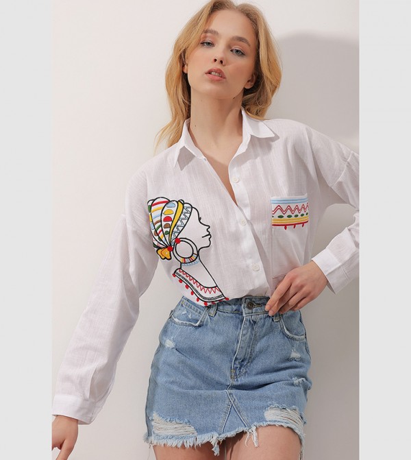 Trend Alaçatı Stili Trend Alaçatı Stili - White Shirts