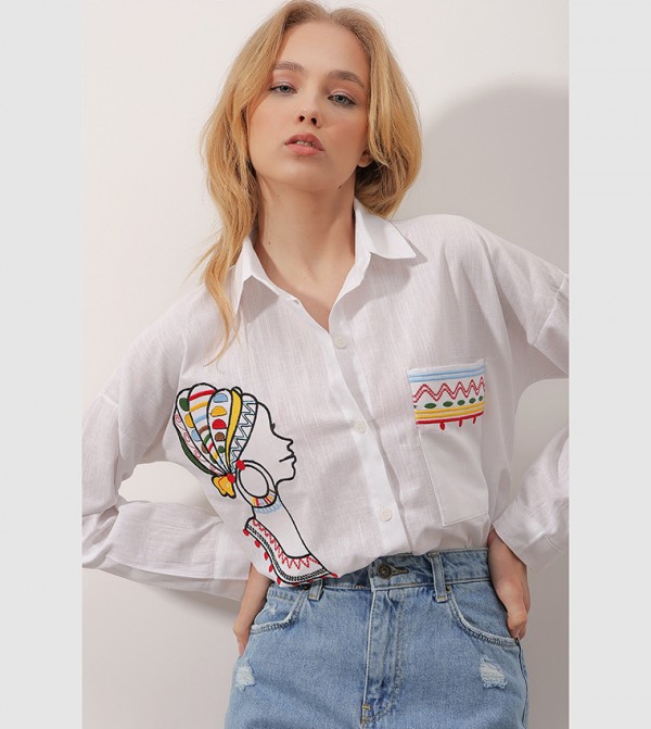 Trend Alaçatı Stili Trend Alaçatı Stili - White Shirts