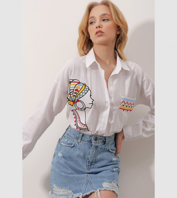 Trend Alaçatı Stili Trend Alaçatı Stili - White Shirts