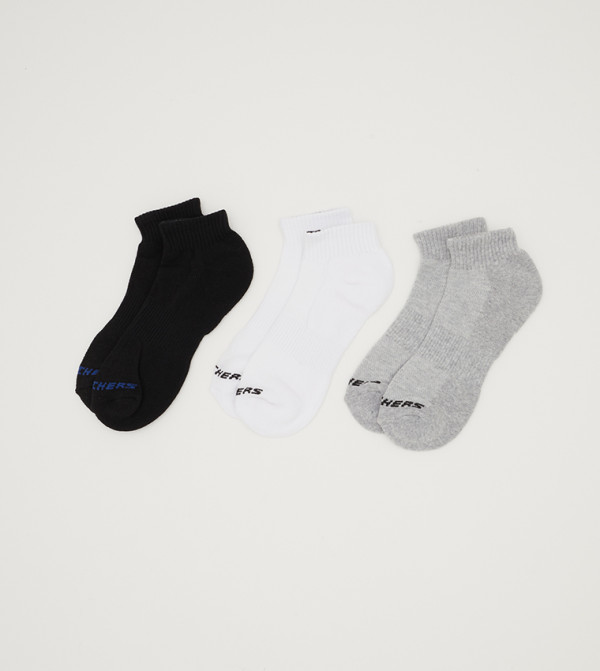 سكيتشرز  جوارب كاجوال - أبيض Casual Socks