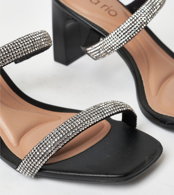 Beira Rio Beira Rio - Black Heeled Sandals