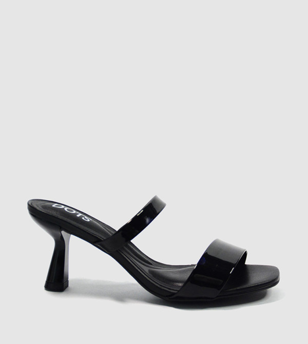 Dots Dots - Black Kitten Heels