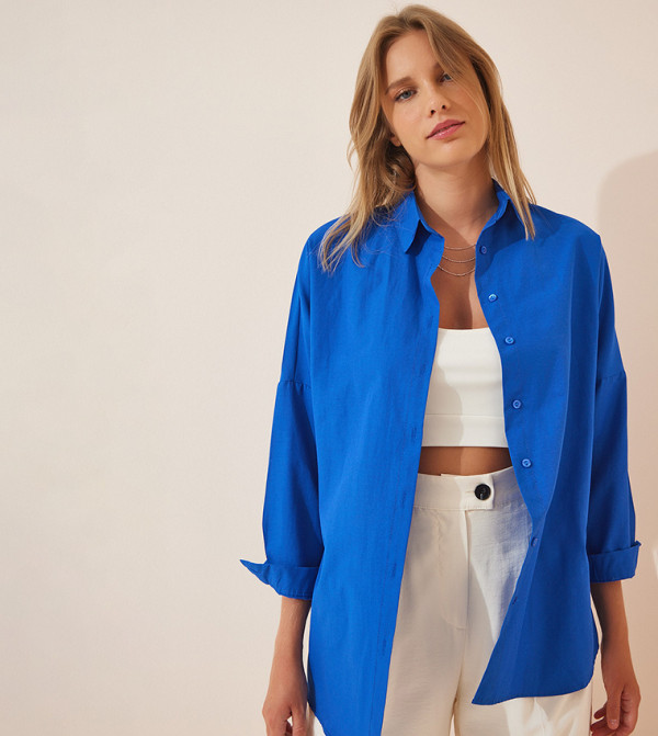 هابينس إسطنبول - أوتليت هابينس اسطنبول - أزرق قمصان