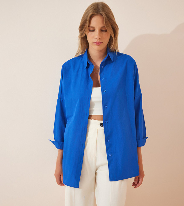 هابينس إسطنبول - أوتليت هابينس اسطنبول - أزرق قمصان