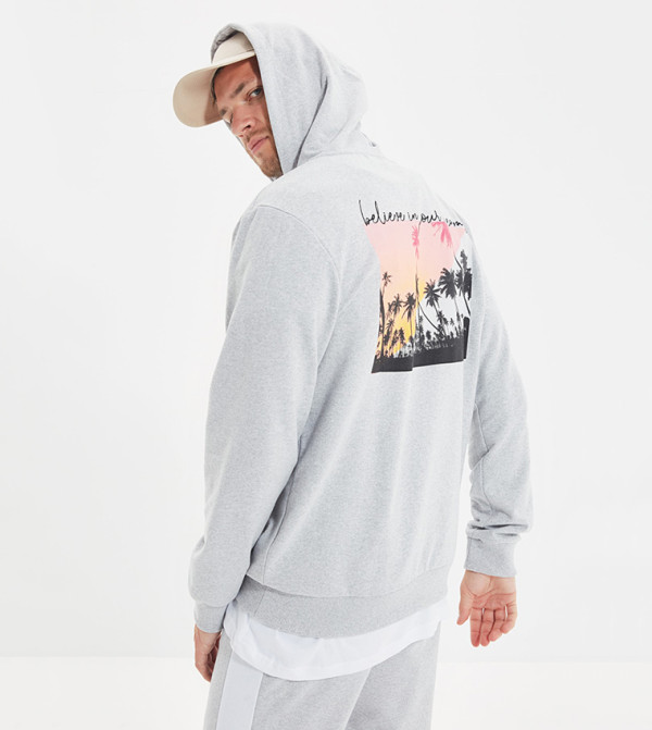 Trendyol Trendyol  - Grey Hoodies