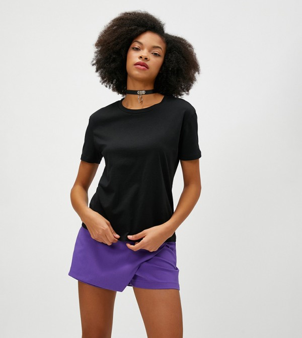 Koton - Outlet  - Black Casual T-Shirts