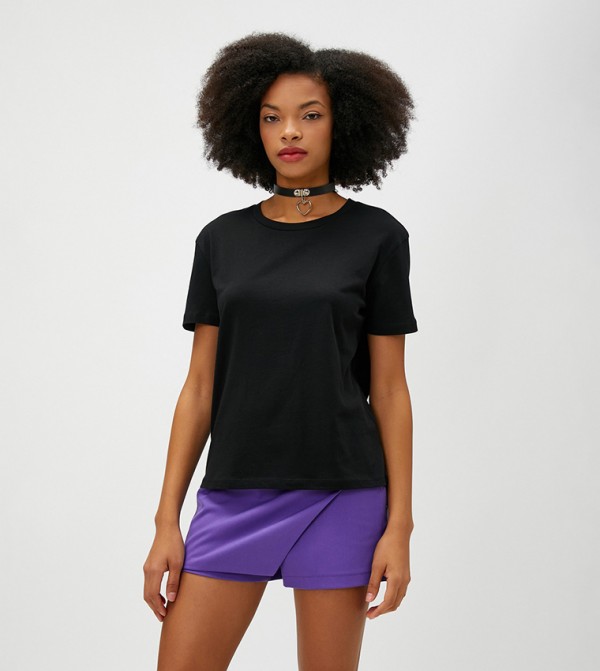 Koton - Outlet  - Black Casual T-Shirts
