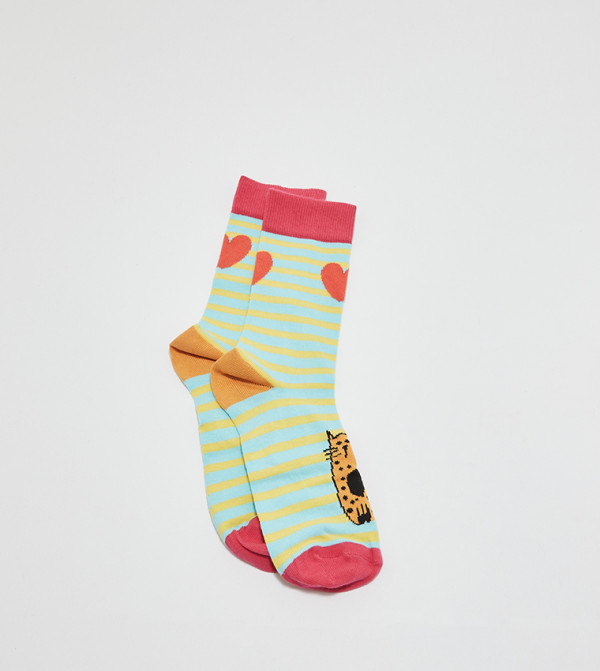 Biggdesign  Crew Socks - Multi Hosiery