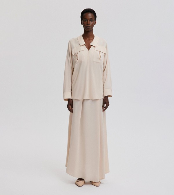 Touché Privé Touché Privé - Beige Co-Ord Set
