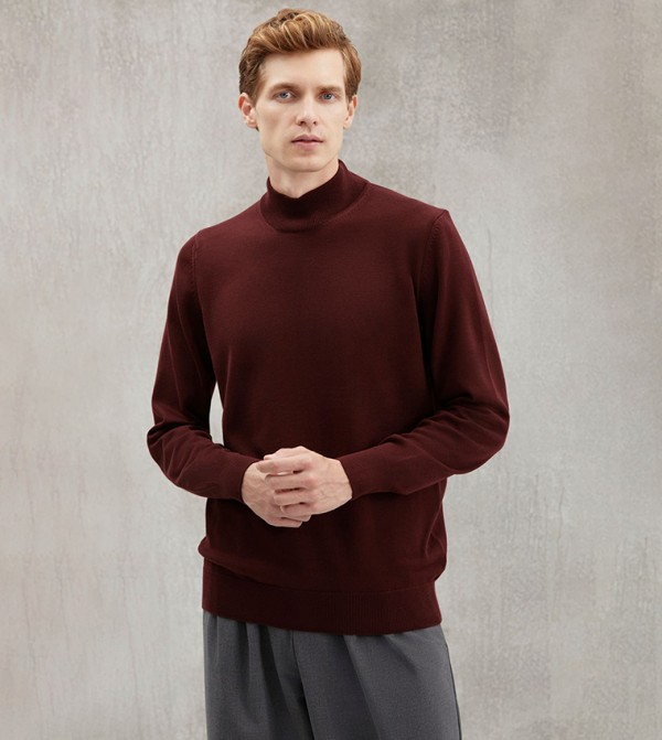 GRIMELANGE GRIMELANGE - Burgundy Sweaters