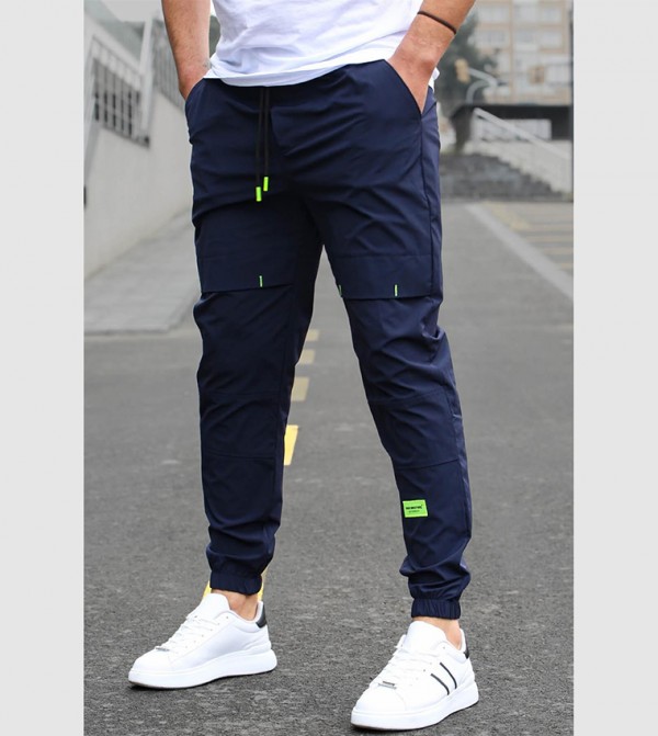Madmext  - Navy Track Pants/Joggers