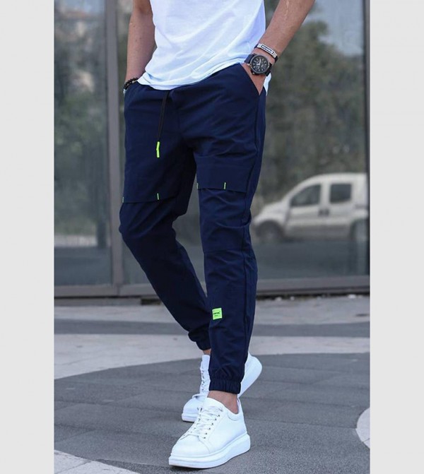 Madmext  - Navy Track Pants/Joggers