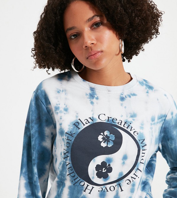 ترينديول ترينديول - أزرق Fashion Sweatshirt