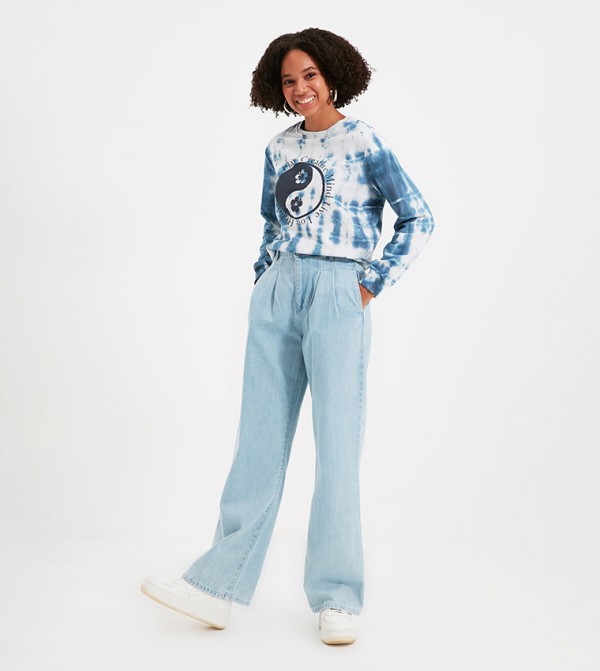 ترينديول ترينديول - أزرق Fashion Sweatshirt
