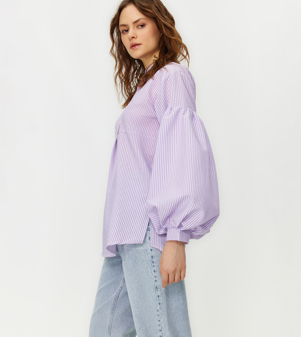 ترينديول - أوتليت  ملابس محتشمة - بنفسجي  modestwear