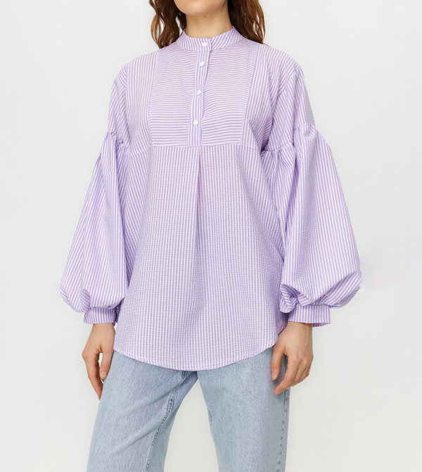 ترينديول - أوتليت  ملابس محتشمة - بنفسجي  modestwear