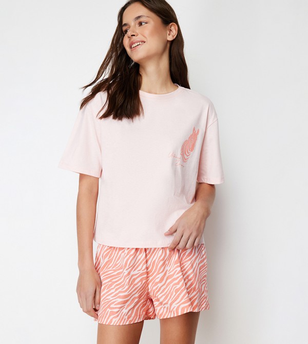 Trendyol  Clothing - Pink Nightsuits/Pyjama Set
