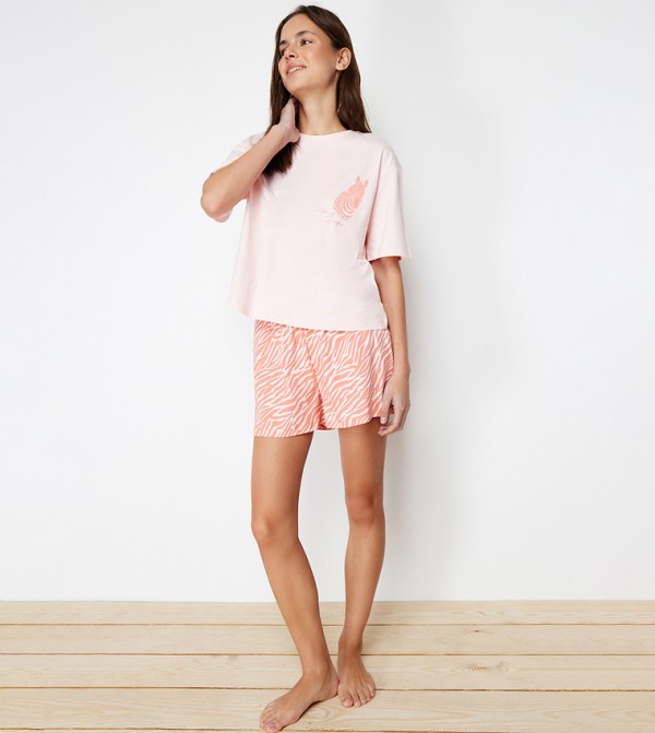 Trendyol  Clothing - Pink Nightsuits/Pyjama Set