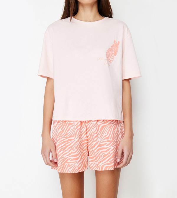 Trendyol  Clothing - Pink Nightsuits/Pyjama Set