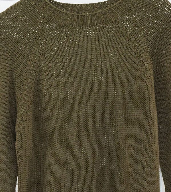 Trendyol Trendyol - Khaki Round Neck Sweaters