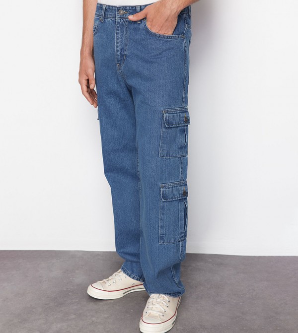 Trendyol Trendyol  - Blue Straight Jeans