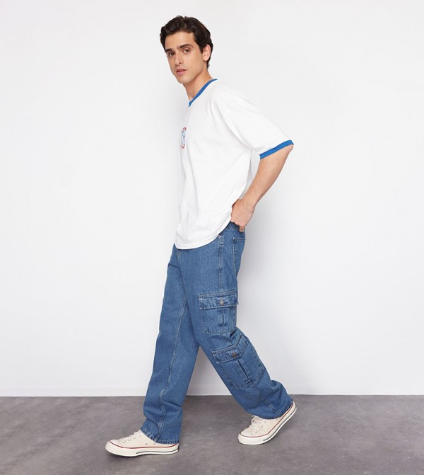 Trendyol Trendyol  - Blue Straight Jeans