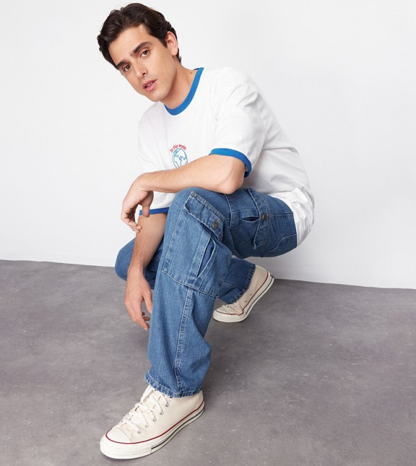 Trendyol Trendyol  - Blue Straight Jeans
