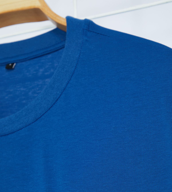 Trendyol Trendyol - Blue Round Neck T-Shirts
