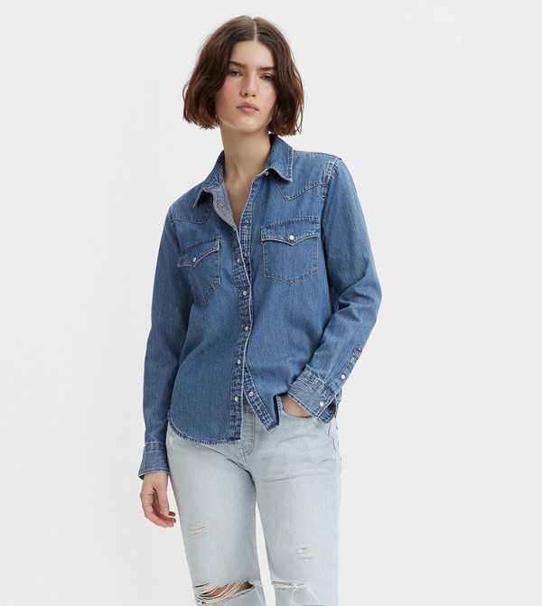 Levi's  Tops - Blue Shirts