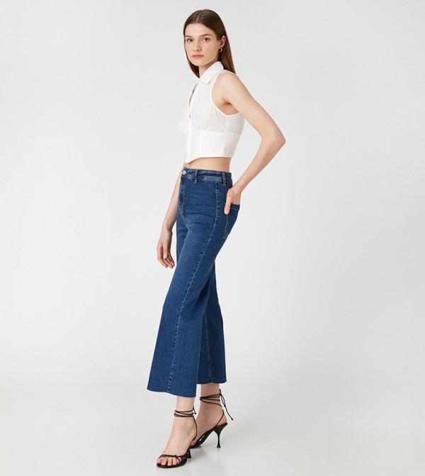 Koton  Jeans - Blue Wide Leg Jeans