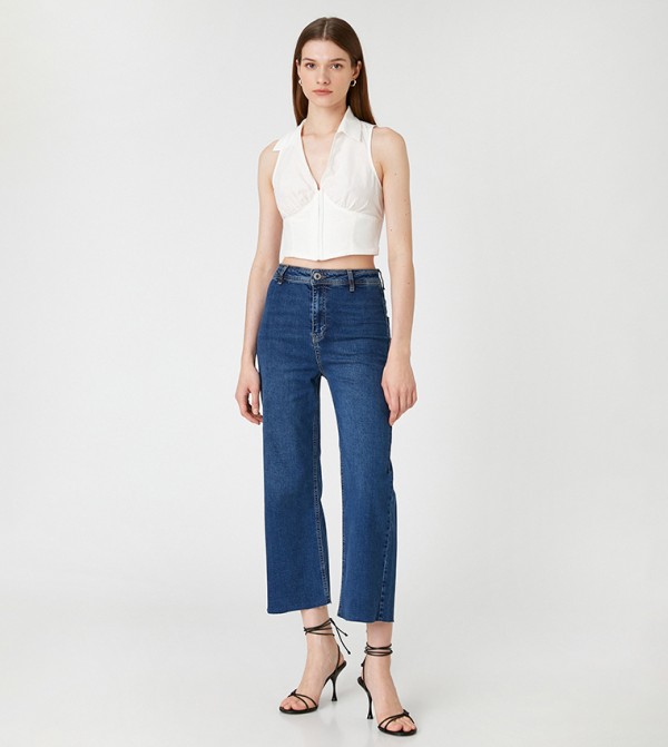 Koton  Jeans - Blue Wide Leg Jeans