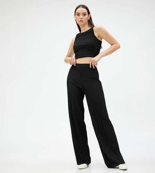 كوتون كوتون - أسود بناطيل عادية