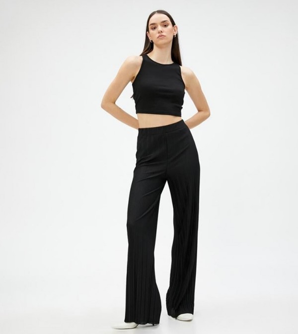 كوتون كوتون - أسود بناطيل عادية