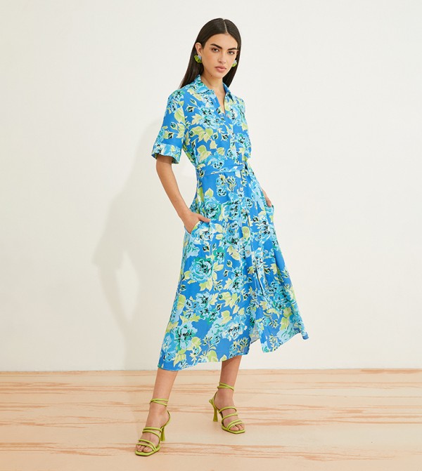 كوتون كوتون - أزرق فساتين كاجوال