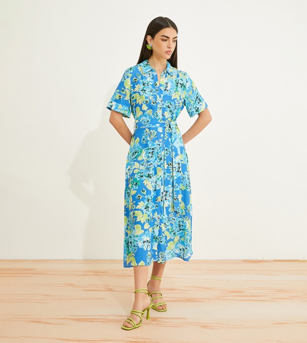 كوتون كوتون - أزرق فساتين كاجوال