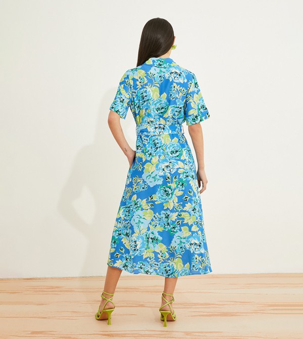 كوتون كوتون - أزرق فساتين كاجوال