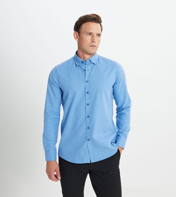 ALTINYILDIZ CLASSICS - Outlet  - Blue Long Sleeves