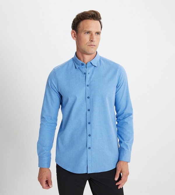 ALTINYILDIZ CLASSICS - Outlet  - Blue Long Sleeves