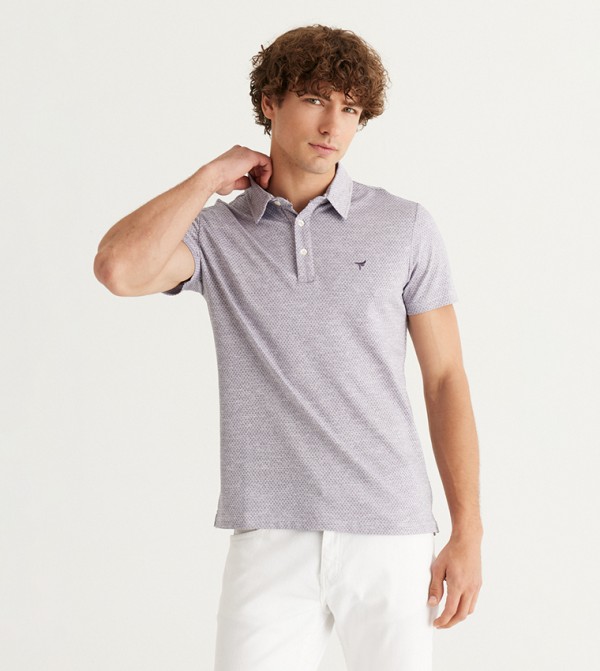 ALTINYILDIZ CLASSICS ALTINYILDIZ CLASSICS - Purple Polo T-shirts